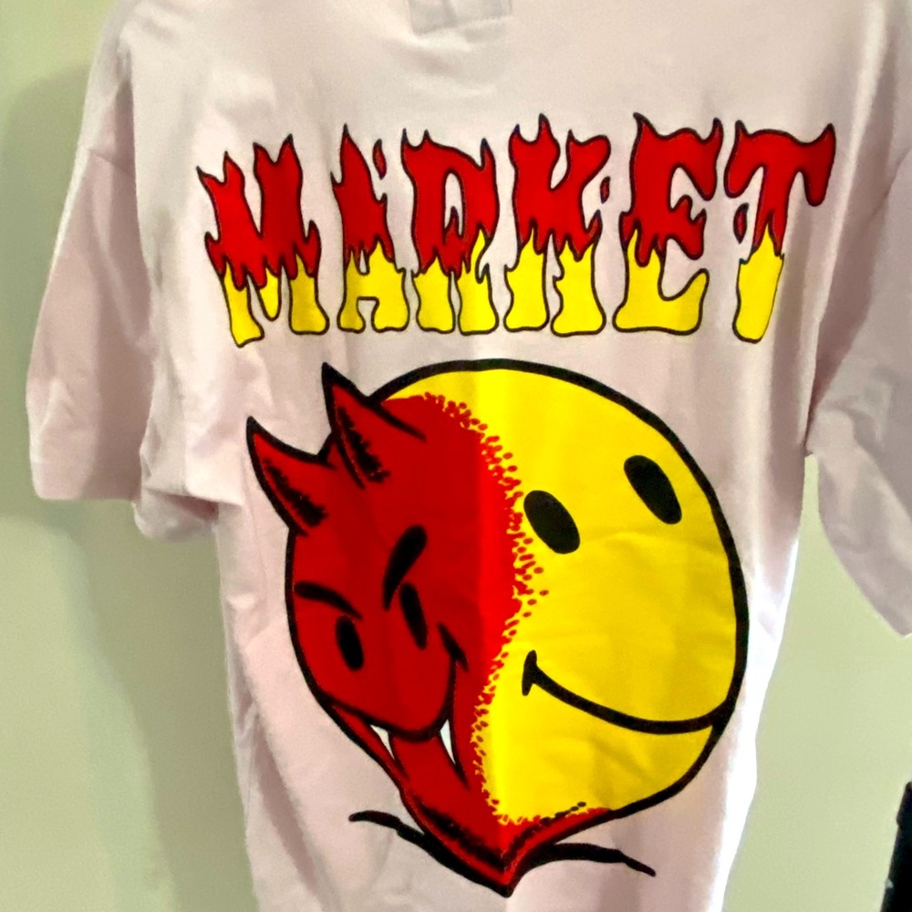 Sz Med - Color beige - market T shirt